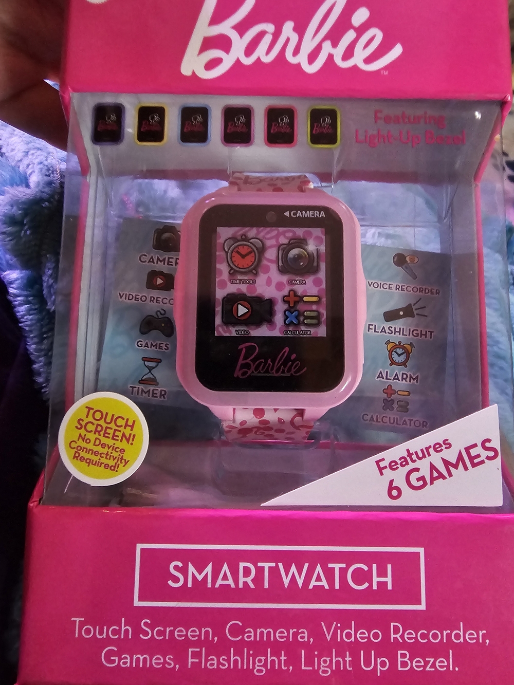 Barbie Pink Kids Smartwatch - Touch Screen, Camera NIB Retail $35